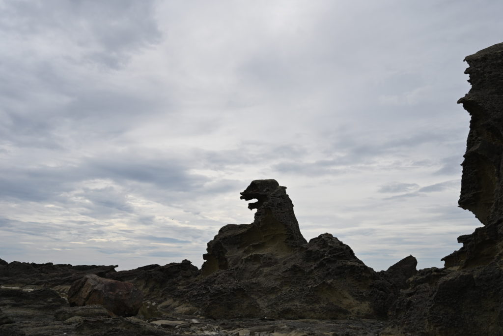 男鹿半島のゴジラ岩